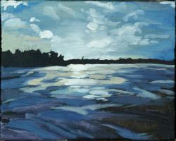 Ice Field Reflections Image