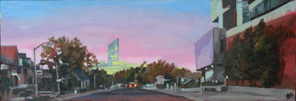 Acrylic on wood panel. 12x30".